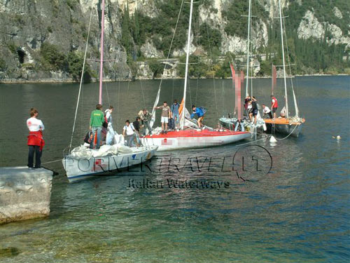 Sailing regattas at the Lake Garda